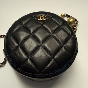 Round Chanel Black Mini Bag